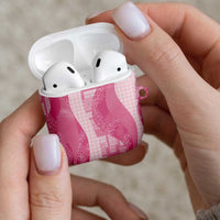 Polynesian Tribal Pattern Patchwork Picturesque AirPods Case Rose Pink LT7 - Polynesian Pride