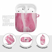 Polynesian Tribal Pattern Patchwork Picturesque AirPods Case Rose Pink LT7 - Polynesian Pride