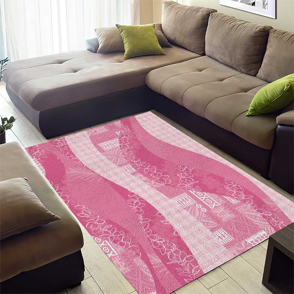 Polynesian Tribal Pattern Patchwork Picturesque Area Rug Rose Pink LT7 - Polynesian Pride