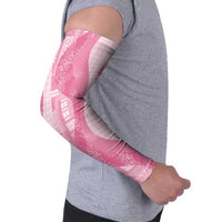 Polynesian Tribal Pattern Patchwork Picturesque Arm Sleeves Rose Pink LT7 - Polynesian Pride