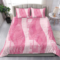 Polynesian Tribal Pattern Patchwork Picturesque Bedding Set Rose Pink LT7 - Polynesian Pride