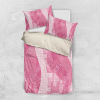 Polynesian Tribal Pattern Patchwork Picturesque Bedding Set Rose Pink LT7 US Twin 172cm x 218cm Rose Pink - Polynesian Pride