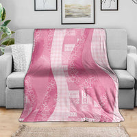 Polynesian Tribal Pattern Patchwork Picturesque Blanket Rose Pink LT7 - Polynesian Pride