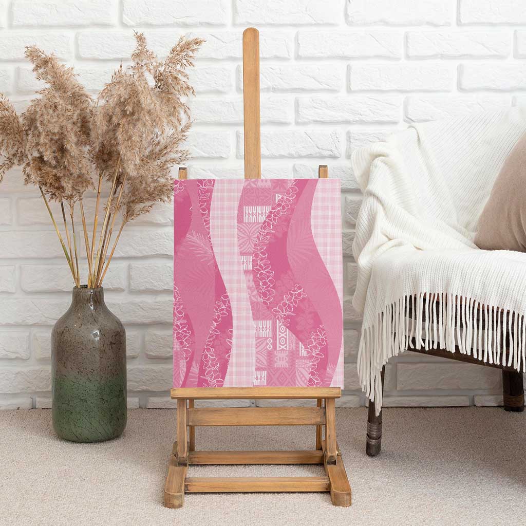 Polynesian Tribal Pattern Patchwork Picturesque Canvas Wall Art Rose Pink LT7 - Polynesian Pride