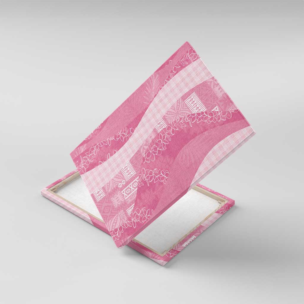 Polynesian Tribal Pattern Patchwork Picturesque Canvas Wall Art Rose Pink LT7 With Frame Rose Pink - Polynesian Pride