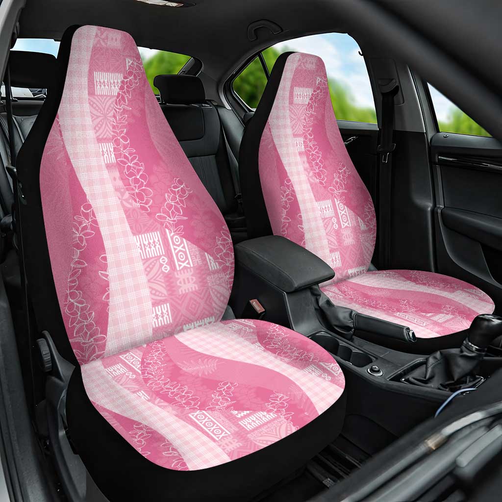 Polynesian Tribal Pattern Patchwork Picturesque Car Seat Cover Rose Pink LT7 One Size Rose Pink - Polynesian Pride