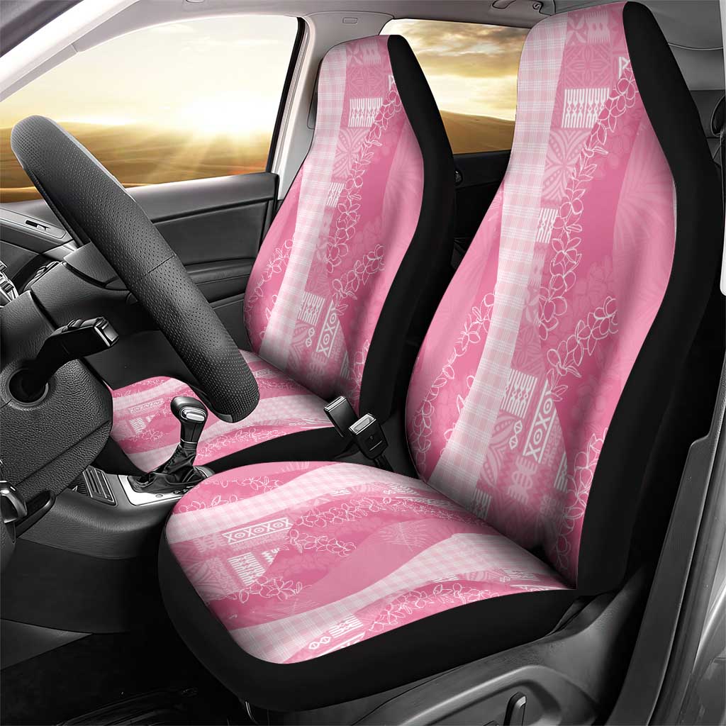 Polynesian Tribal Pattern Patchwork Picturesque Car Seat Cover Rose Pink LT7 - Polynesian Pride