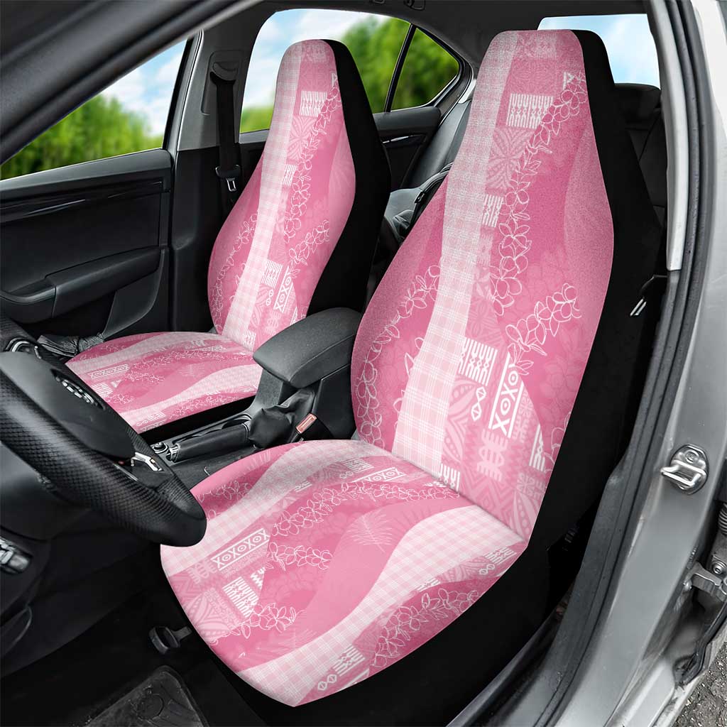 Polynesian Tribal Pattern Patchwork Picturesque Car Seat Cover Rose Pink LT7 - Polynesian Pride