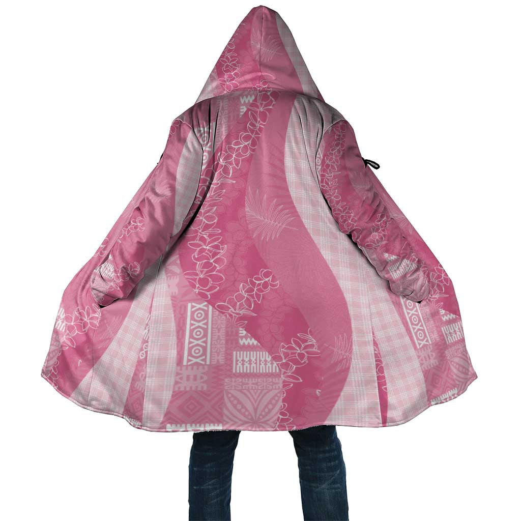 Polynesian Tribal Pattern Patchwork Picturesque Cloak Rose Pink LT7 Unisex Rose Pink - Polynesian Pride