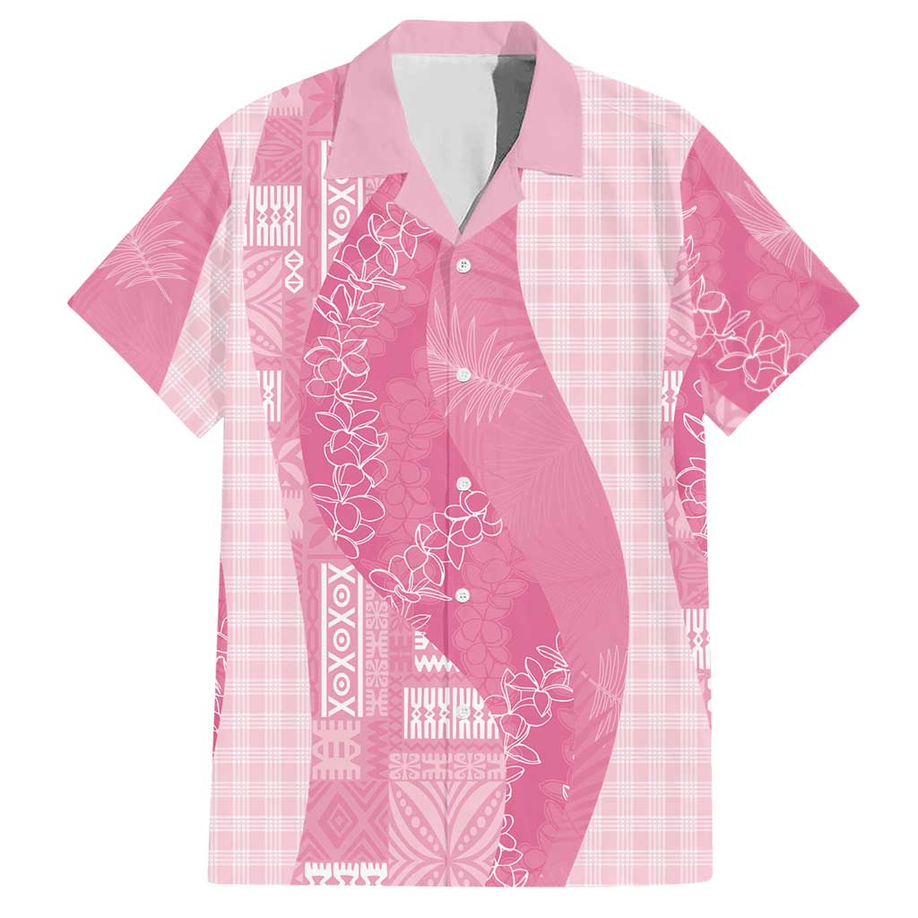 Polynesian Tribal Pattern Patchwork Picturesque Hawaiian Shirt Rose Pink LT7 Rose Pink - Polynesian Pride