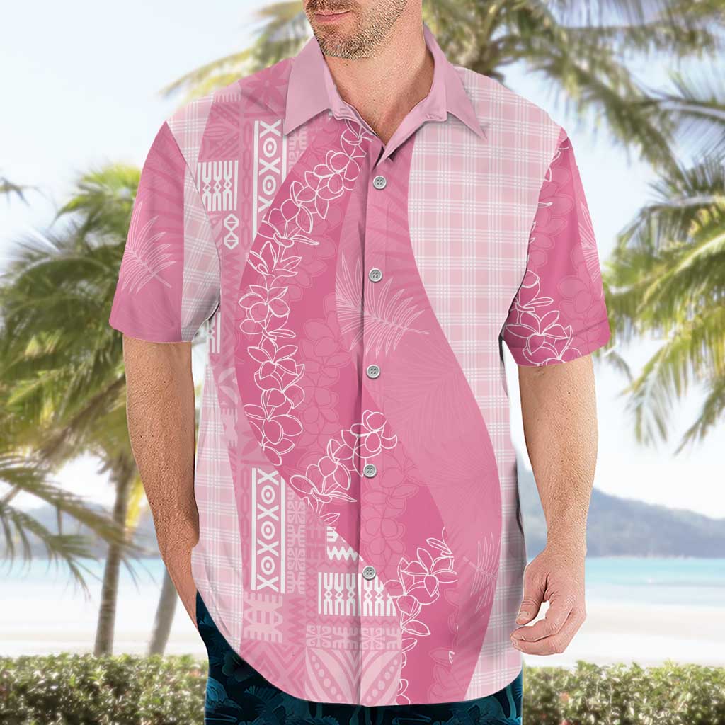 Polynesian Tribal Pattern Patchwork Picturesque Hawaiian Shirt Rose Pink LT7 - Polynesian Pride