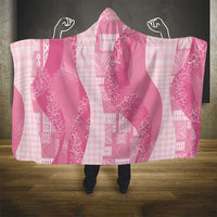 Polynesian Tribal Pattern Patchwork Picturesque Hooded Blanket Rose Pink LT7 - Polynesian Pride