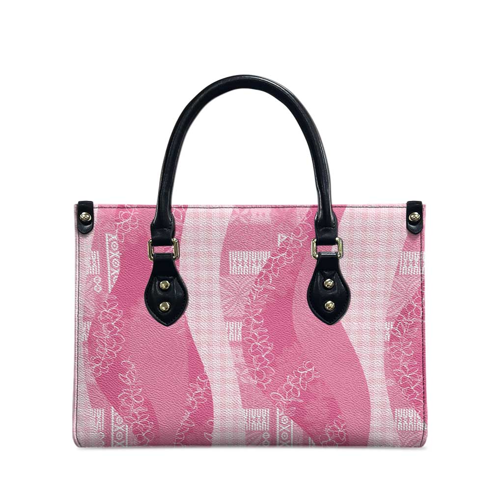 Polynesian Tribal Pattern Patchwork Picturesque Leather Bag Rose Pink LT7 - Polynesian Pride
