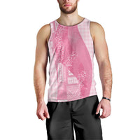 Polynesian Tribal Pattern Patchwork Picturesque Men Tank Top Rose Pink LT7 - Polynesian Pride