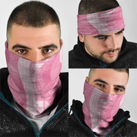 Polynesian Tribal Pattern Patchwork Picturesque Neck Gaiter Rose Pink LT7 - Polynesian Pride
