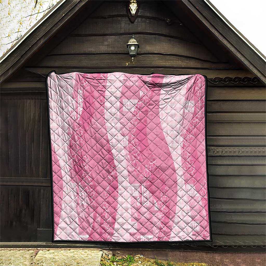 Polynesian Tribal Pattern Patchwork Picturesque Quilt Rose Pink LT7 - Polynesian Pride