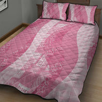 Polynesian Tribal Pattern Patchwork Picturesque Quilt Bed Set Rose Pink LT7 - Polynesian Pride