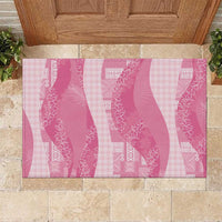 Polynesian Tribal Pattern Patchwork Picturesque Rubber Doormat Rose Pink LT7 Rose Pink - Polynesian Pride
