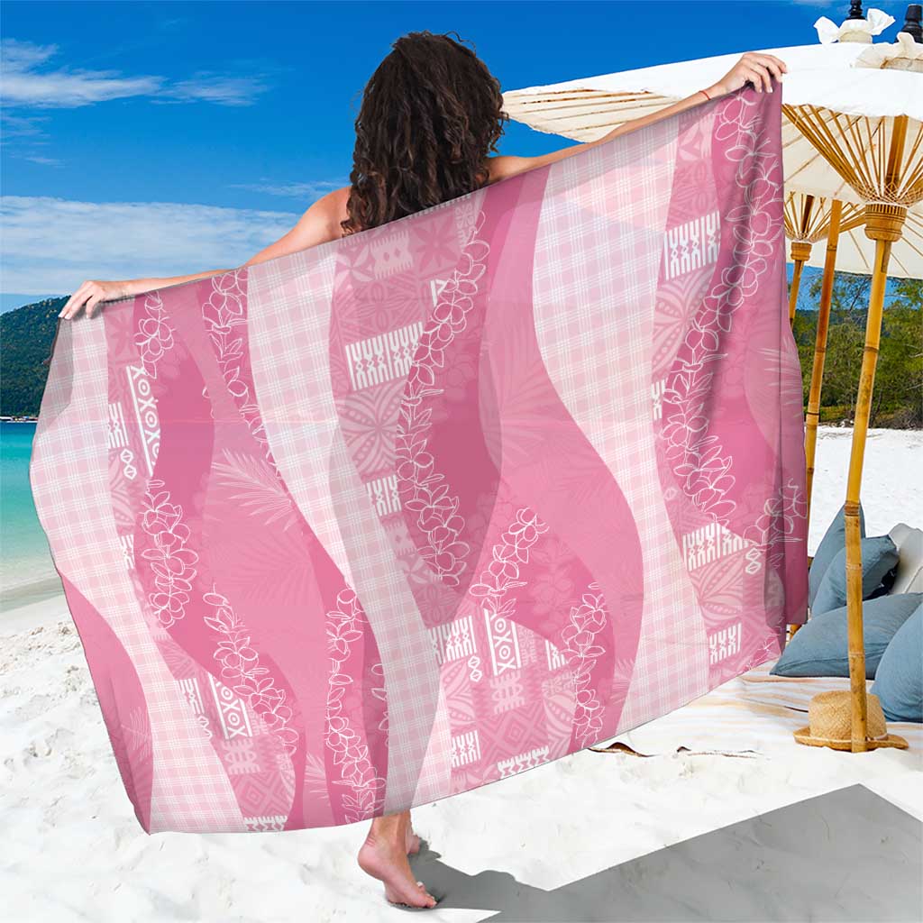 Polynesian Tribal Pattern Patchwork Picturesque Sarong Rose Pink LT7 One Size 44 x 66 inches Rose Pink - Polynesian Pride