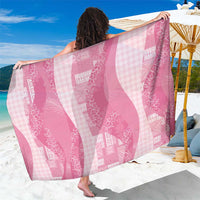 Polynesian Tribal Pattern Patchwork Picturesque Sarong Rose Pink LT7 One Size 44 x 66 inches Rose Pink - Polynesian Pride