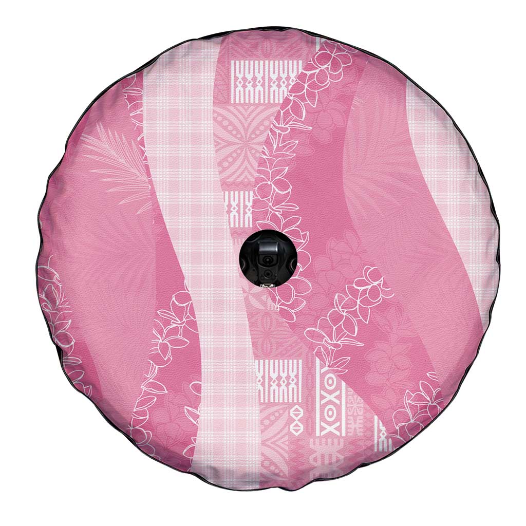 Polynesian Tribal Pattern Patchwork Picturesque Spare Tire Cover Rose Pink LT7 - Polynesian Pride