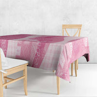 Polynesian Tribal Pattern Patchwork Picturesque Tablecloth Rose Pink LT7 - Polynesian Pride