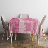 Polynesian Tribal Pattern Patchwork Picturesque Tablecloth Rose Pink LT7 - Polynesian Pride