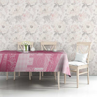 Polynesian Tribal Pattern Patchwork Picturesque Tablecloth Rose Pink LT7 - Polynesian Pride