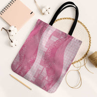 Polynesian Tribal Pattern Patchwork Picturesque Tote Bag Rose Pink LT7 Black Strap One Size Rose Pink - Polynesian Pride