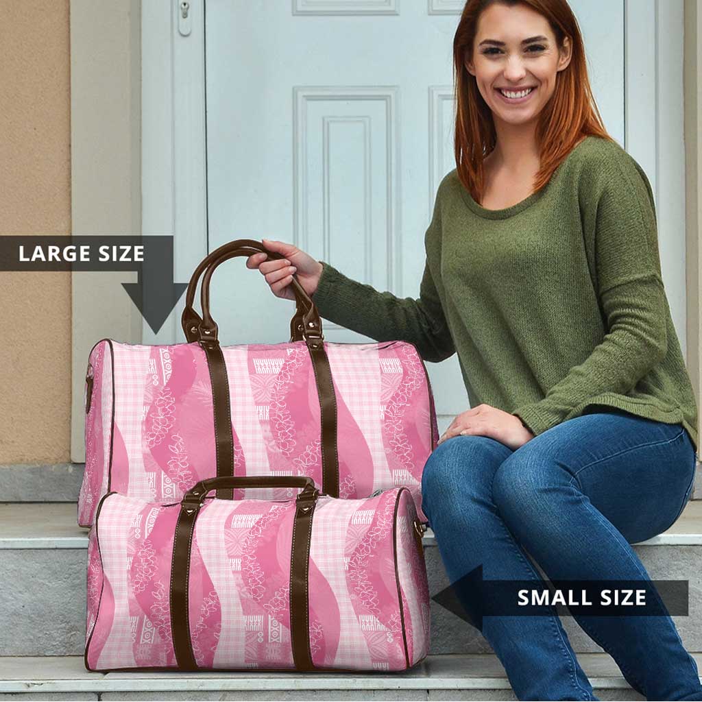 Polynesian Tribal Pattern Patchwork Picturesque Travel Bag Rose Pink LT7 - Polynesian Pride