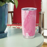 Polynesian Tribal Pattern Patchwork Picturesque Tumbler Cup Rose Pink LT7 - Polynesian Pride