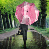 Polynesian Tribal Pattern Patchwork Picturesque Umbrella Rose Pink LT7 - Polynesian Pride