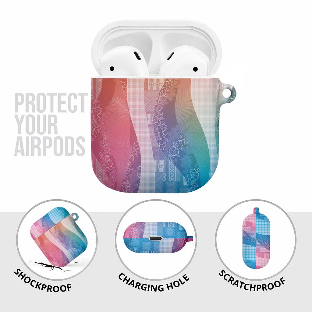 Polynesian Tribal Pattern Patchwork Picturesque AirPods Case Holographic LT7 - Polynesian Pride