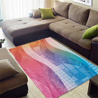 Polynesian Tribal Pattern Patchwork Picturesque Area Rug Holographic LT7 - Polynesian Pride