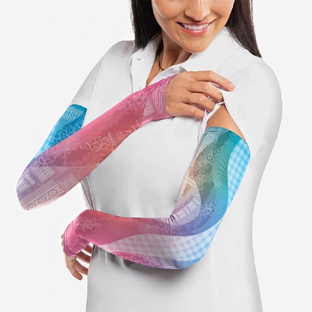 Polynesian Tribal Pattern Patchwork Picturesque Arm Sleeves Holographic LT7 - Polynesian Pride