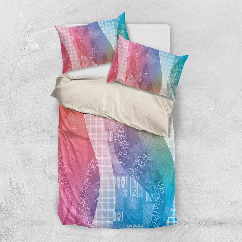 Polynesian Tribal Pattern Patchwork Picturesque Bedding Set Holographic LT7 US Twin 172cm x 218cm Holographic - Polynesian Pride