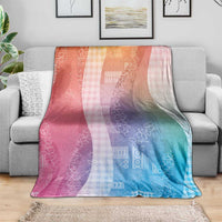 Polynesian Tribal Pattern Patchwork Picturesque Blanket Holographic LT7 - Polynesian Pride