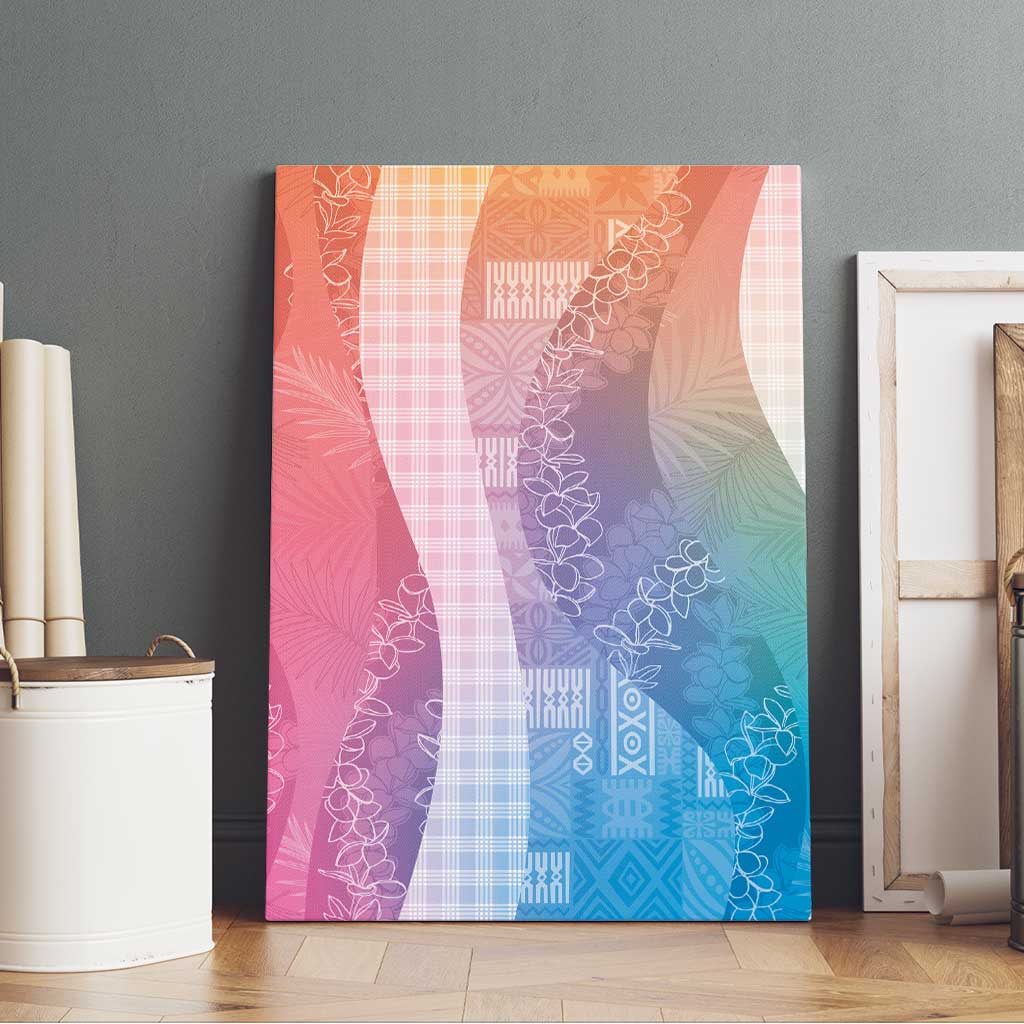 Polynesian Tribal Pattern Patchwork Picturesque Canvas Wall Art Holographic LT7 - Polynesian Pride