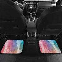 Polynesian Tribal Pattern Patchwork Picturesque Car Mats Holographic LT7 Set 2pcs - Back Holographic - Polynesian Pride