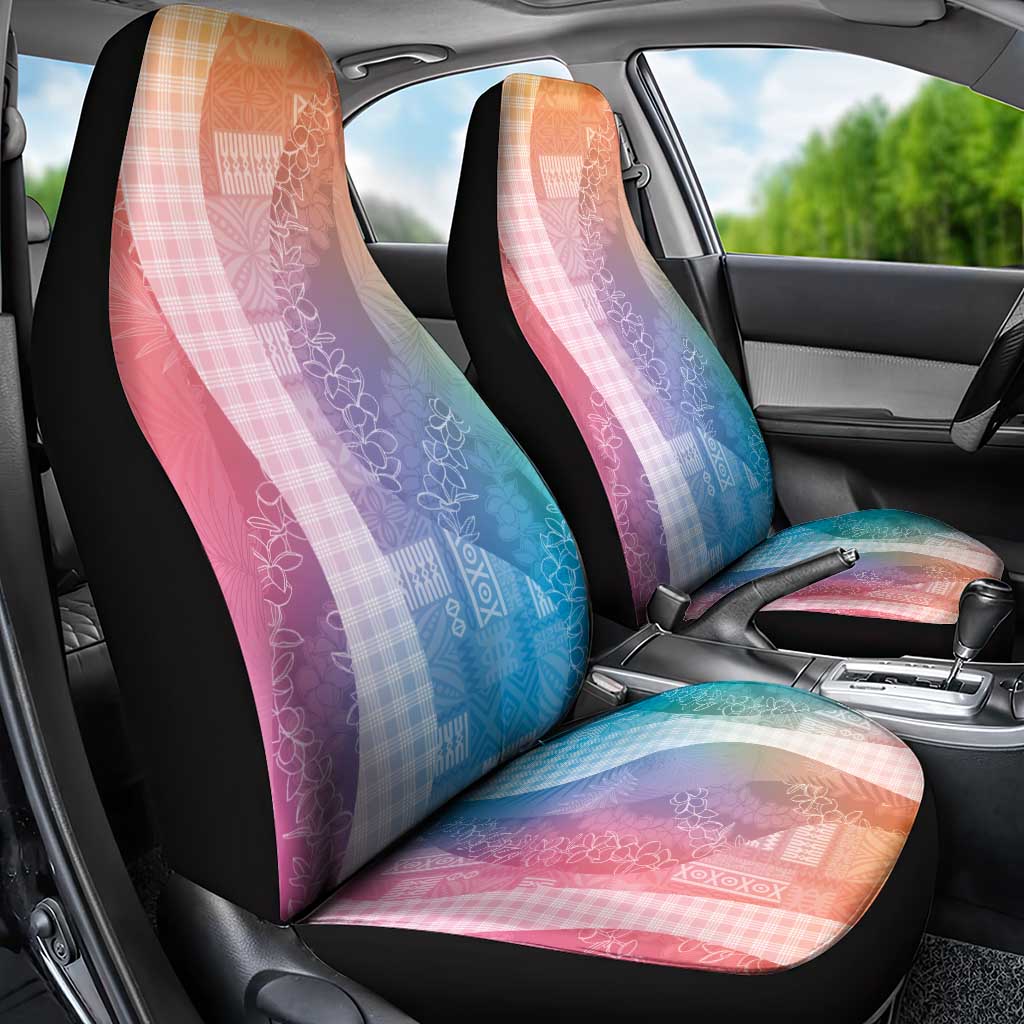 Polynesian Tribal Pattern Patchwork Picturesque Car Seat Cover Holographic LT7 - Polynesian Pride