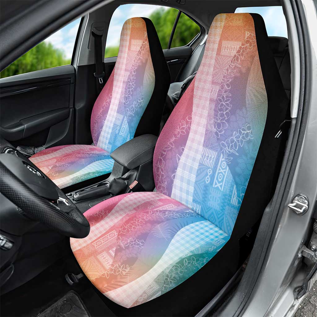 Polynesian Tribal Pattern Patchwork Picturesque Car Seat Cover Holographic LT7 - Polynesian Pride