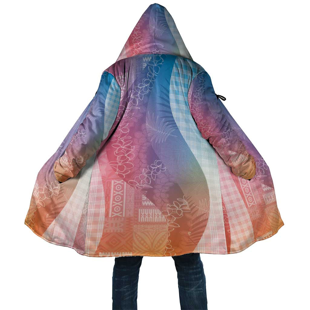 Polynesian Tribal Pattern Patchwork Picturesque Cloak Holographic LT7 Unisex Holographic - Polynesian Pride
