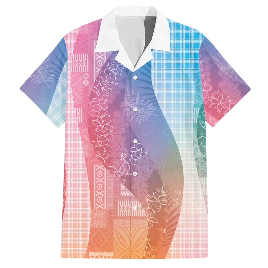 Polynesian Tribal Pattern Patchwork Picturesque Hawaiian Shirt Holographic LT7 Holographic - Polynesian Pride