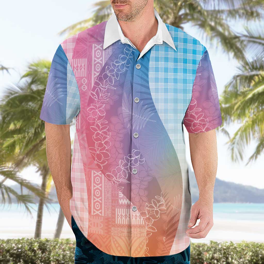 Polynesian Tribal Pattern Patchwork Picturesque Hawaiian Shirt Holographic LT7 - Polynesian Pride
