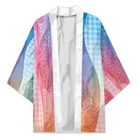 Polynesian Tribal Pattern Patchwork Picturesque Kimono Holographic