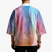 Polynesian Tribal Pattern Patchwork Picturesque Kimono Holographic