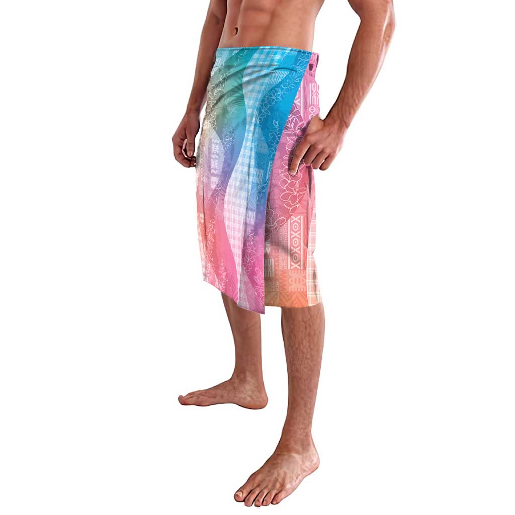 Polynesian Tribal Pattern Patchwork Picturesque Lavalava Holographic LT7 - Polynesian Pride