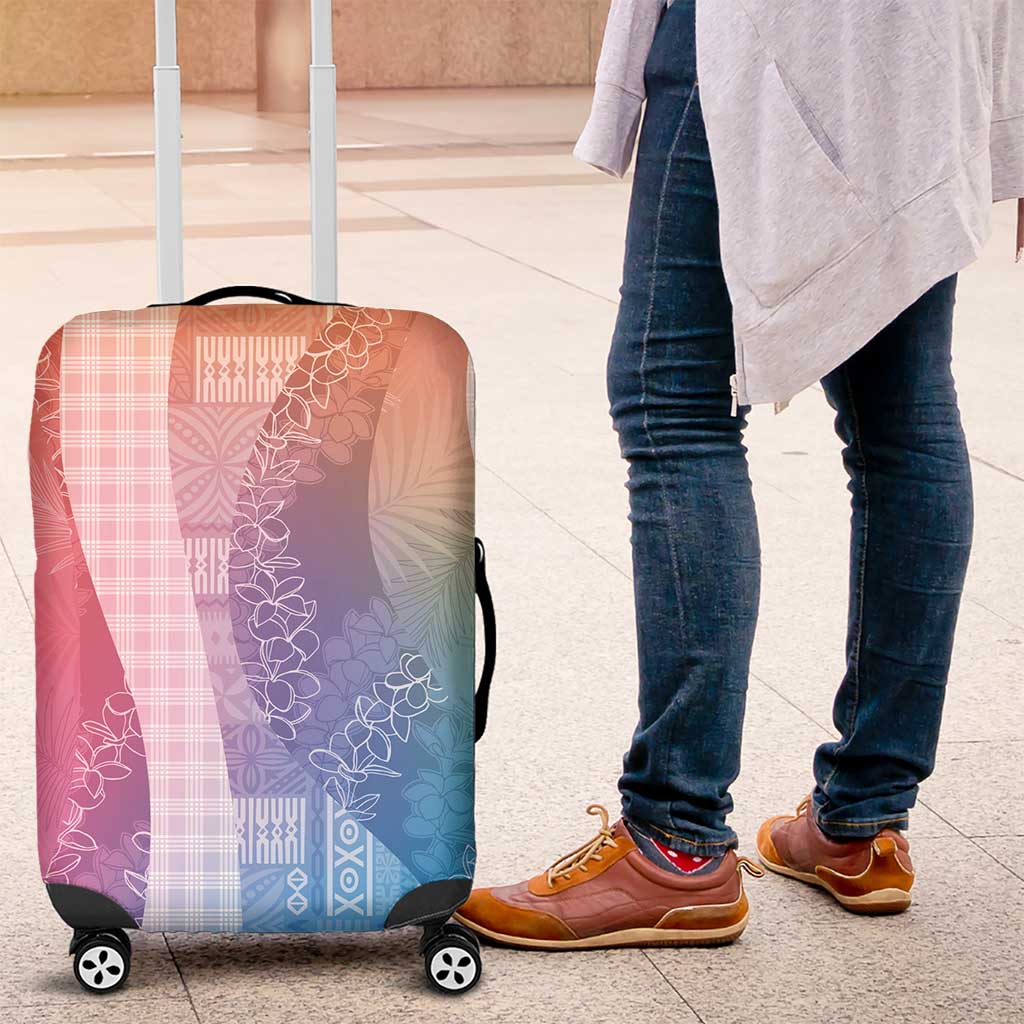 Polynesian Tribal Pattern Patchwork Picturesque Luggage Cover Holographic LT7 Holographic - Polynesian Pride