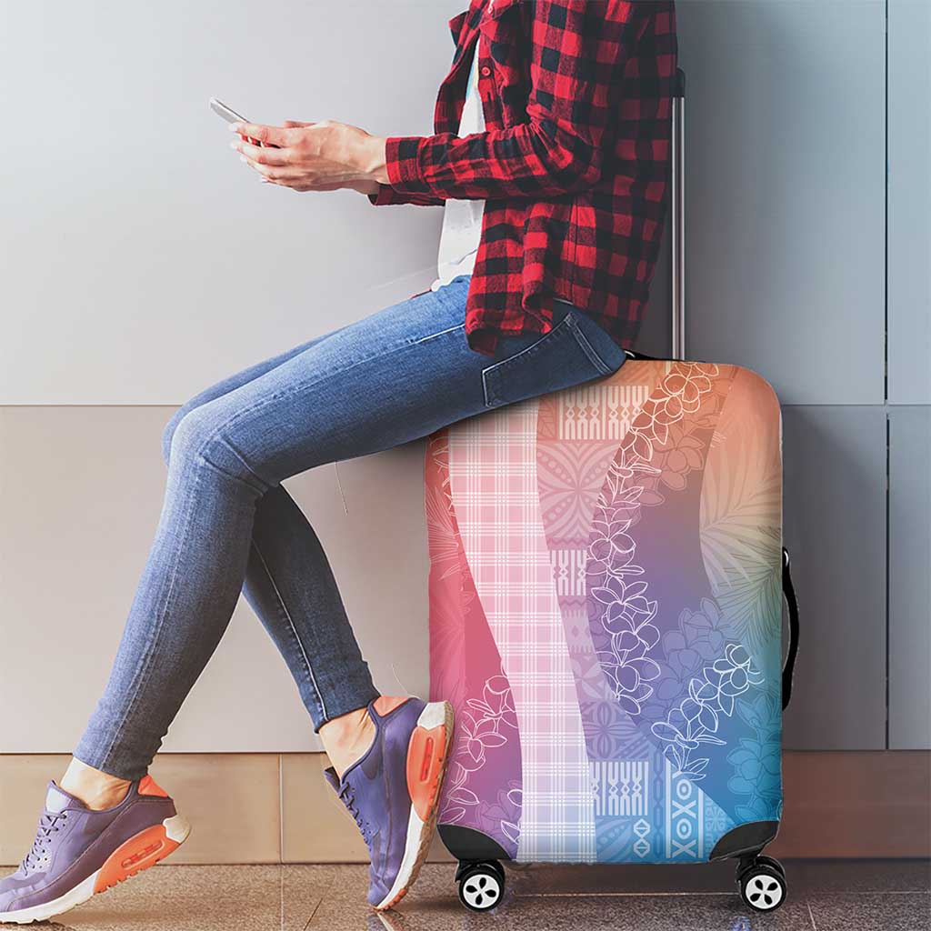 Polynesian Tribal Pattern Patchwork Picturesque Luggage Cover Holographic LT7 - Polynesian Pride