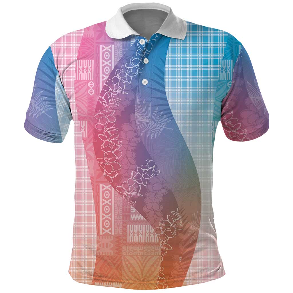 Polynesian Tribal Pattern Patchwork Picturesque Polo Shirt Holographic LT7 Holographic - Polynesian Pride